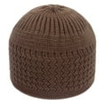 thumbnail image 2 of Yuanlong Mens Beanie Hat Chevron Knit Plain Skull Cap Fall Winter Breathable Soft Stretchy Daily Casual Stylish Street Headwear, 2 of 2