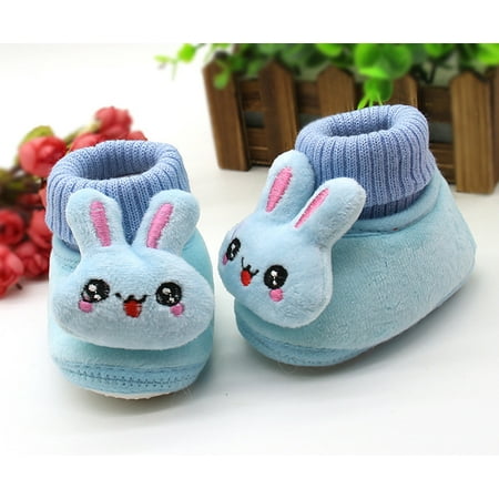 

MPWEGNP Warm Shoes Shoes Prewalker Baby Cartoon Toddler Soft Rabbit Sole Baby Shoes Sneaker for Baby Girl Toddler Shows Size 9