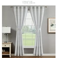thumbnail image 6 of Creative Home Ideas Contemporary, Modern 2 Piece Jacquard Light Filtering Curtain Set, 6 of 13