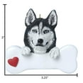 thumbnail image 6 of Ornaments by Elves Personalized Siberian Husky Christmas Bone Ornament 2024 Dog Decoration .25lbs, 6 of 10