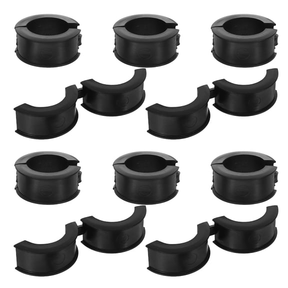 10Pcs Bicycle Handlebar Spacer Kit Black Rubber Shim for Compatible Stem Conversion and Secure Installation