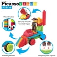 thumbnail image 4 of Picasso Toys Juego de 116 bloques de construcción de erizo, azulejos entrelazados con libro de ideas, 4 personajes de figuras de acción, 4 ojos decorativos, kit de aprendizaje STEM para niños y niñas, 4 of 5