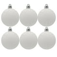 thumbnail image 4 of Riforla 6Pcs Christmas Ball Baubles Party Xmas Tree Decorations Hanging Ornament Decor 8cm Christmas Decorations White A, 4 of 4