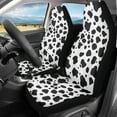 thumbnail image 2 of ZIATUBLE Cow Print Car Seat Covers Anti-Scratch Front Seat Cover Saddle Blanket Set of 2 Auto Interior Accessories Polyester Covers Front Seats Only Universal Fit for SUV Sedan Van, 2 of 7