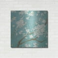 thumbnail image 3 of Luxe Metal Art 'White Cherry Blossom I on Blue' by Danhui Nai, Metal Wall Art, 36"x36", 3 of 9