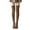 Coffee, variant on UJNDER Women's Solid Color Thigh High Socks Japanese Style Over Knee Stockings Khaki