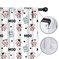 thumbnail image 4 of Blackout Kids Curtains,White Cow Moo Milk Pattern Childrens Insulated Curtains Set Of 2,Bedroom Essentials,Toddler Room Decor 42x63in(106x160cm), 4 of 5