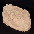 thumbnail image 1 of Apliques de madera ANGGREK Gabinete de Calcomanías de Pared para Ventana de Puerta de muebles 13x9 cm, 1 of 8