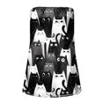 thumbnail image 4 of idosla Womens Smocked Strapless Bandeau Tank Tops Floral Tube Tops Backless Bandeau Tunic Tops Sleeveless Shirts (Black, S), 4 of 4