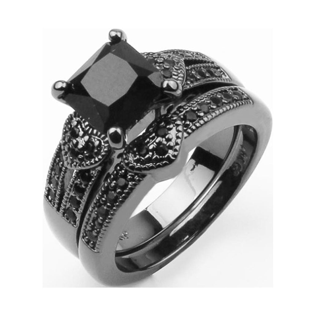 This item is unavailable | Etsy | Gemstones, Black stone ring, Gold bangles  design