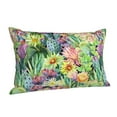 thumbnail image 2 of Kll Watercolor Blooming Cactus Pillow Covers Envelope Closure,Super Soft And Cozy Fuzzy Fleece Pillow Case Cover 16"X24", 2 of 9