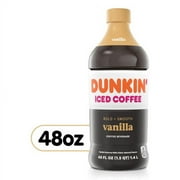 Dunkin' Donuts Vanilla Iced Coffee Bottle, 48 fl oz