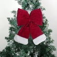 thumbnail image 2 of Moocorvic Velvet Red Bows Christmas Tree Topper Decorations Hanging Ornaments for Home Wreath Holiday Decor, 2 of 7