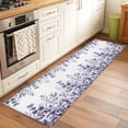 thumbnail image 2 of Purple Eucalyptus Leaves 2'x6' Runner Rugs for Hallway Kitchen Bedside Non Slip, Watercolor Spring Summer Botanical Entryway Rug Runners with Rubber Backing, Long Carpet Runner for Laundry Room, 2 of 8