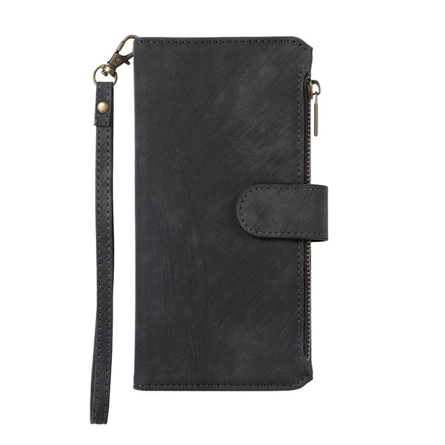 PU Leather Case For Samsung Galaxy S23 S22 S21 Plus Note 20 Ultra Zipper Wallet Flip Card Slot Phone Bag Cover