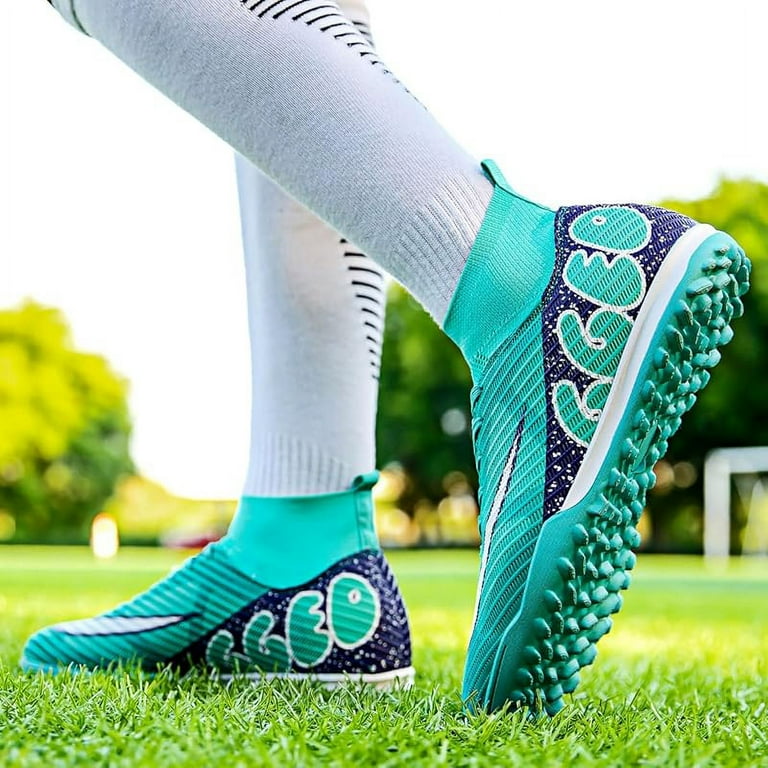 Novos Sapatos de Futebol Adulto Long Spike para Homens, Artificial Turf Training