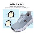 thumbnail image 3 of Artlea Wide Toe Box Shoes Women Walking Shoes Arch Support Plantar Fasciitis Orthotic Sneakers Slip On Running Tennis Shoes, US Size 7, 3 of 7