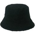 thumbnail image 4 of CoCopeaunts Simple Solid Color Bucket Hats for Men Plus Down Warm Basin Cap Hundred Lambswool Female Fishing Cap Winter Section, 4 of 8