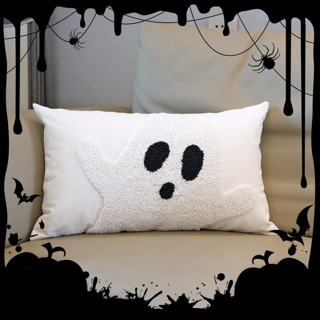 Funda de Almohada de Fantasma de Halloween, Cojín Decorativo para Sala de Estar o Sofá