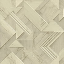 Advantage Cassian Taupe Wood Geo Wallpaper