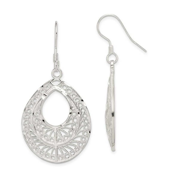 Primal Silver Sterling Silver Filigree Earrings