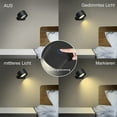thumbnail image 4 of Uanit LED Wall Mounted Lights, Wall Sconces Lamp Rechargeable Battery Operated, 3 Color Temperatures & Dimmable Magnetic 360° Rotation Cordless Light for Bedroom Bedside, 4 of 8