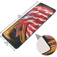 thumbnail image 2 of Dreamtimes Eagle Labor Day Hallway Runner Rug 2'x6' Kitchen Rug with Rubber Backing USA Flag Non Slip Entryway Rug Runner Washable Soft Area Rug for Hallway Bedroom Kitchen Decor, 2 of 6