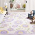 thumbnail image 2 of SAFAVIEH Kids Floral Flowers Area Rug, Lavander/Ivory, 8' x 10', 2 of 8