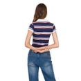 thumbnail image 4 of Forever 21 Women’s Tee with Allover Stripes Casual Classic Trend Style, XS-XL, 4 of 6