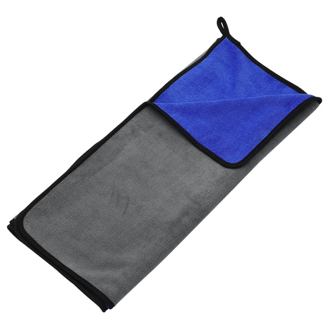 1uds Toalla Secado para Coche en Microfibra 23.62x62.99 Extra Grande Gris Azul