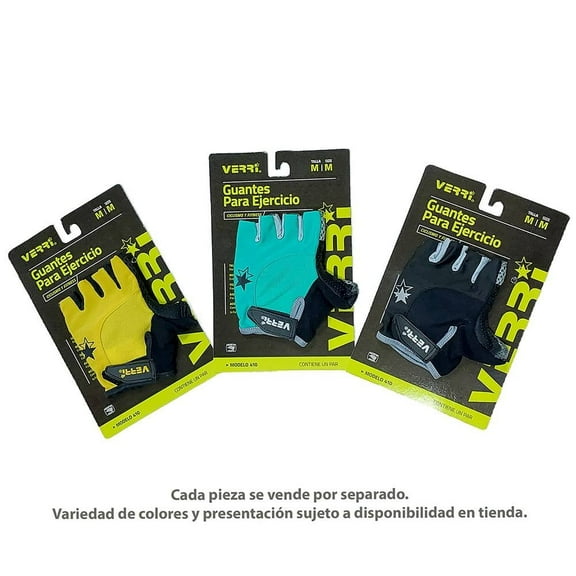 Guantes Deportivos Multiusos Verri Talla Mediana Varios Colores 1 Pieza