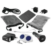 Angle View: Ematic 10-in-1 Accessory Kit for MP3 Players & Apple iPod w/ Chargers