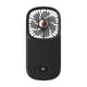 thumbnail image 1 of Mini ventilador portátil para colgar, pequeño ventilador personal de escritorio para mochileros, camping, soporte para teléfono Negro, 1 of 9