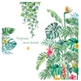 thumbnail image 3 of Adhesivos de pared de PVC con plantas verdes de selva tropical, 60 x 90 cm, 3 of 3