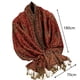 thumbnail image 2 of Bufandas de lana para mujer, suaves, alargadas, estilo étnico, chal cálido, bufanda con borlas de cachemira, bufanda acrílica para mujer, 2 of 2