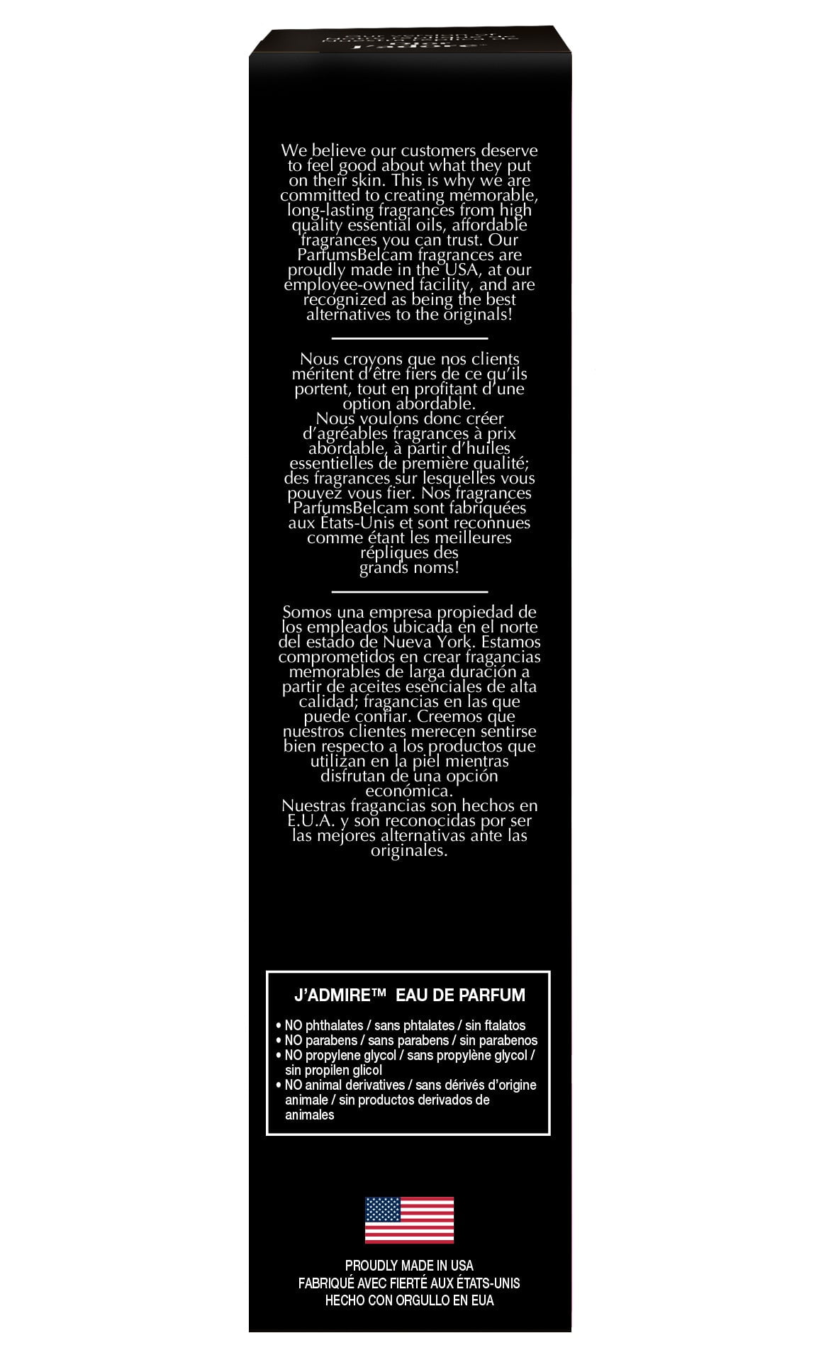 PB ParfumsBelcam J’Admire Eau de Parfum Vaporisateur pour Femmes, Parfum Floral Sophistiqué, 50 ml