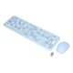 thumbnail image 1 of 2.4G Combo De Teclado Y Mouse Inalámbrico, 110 Teclas Diseño Retro Ergonómico De Tamaño Completo, Teclas Silenciosas De Silencio, Plug & Play Para, 1 of 7