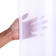 thumbnail image 4 of Quality Home Set of 2 Linen-Textured Semi-Sheer Curtain Panels – Rod Pocket Faux Linen Window Treatment for Living Room, Dining Room, Bedroom (White, 52" W x 96 " L), 4 of 5