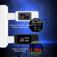 thumbnail image 2 of Kenally Probador de USB ABS, Mini pantalla LCD Digital portátil, electrónica multifuncional, medidor de temperatura de corriente de voltaje Medidores de medidas dimensionales Negro, 2 of 6
