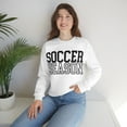 thumbnail image 6 of Soccer Season Sweatshirt Soccer Lover School Spirit Unisex Shirt White Small, 6 of 7