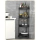 thumbnail image 4 of Xihbxyly Estante de Esquina para Baño, Organizador Desmontable de 4 Niveles, Ruedas, Drenaje Eficiente, Diseño Compacto, Solución de Almacenamiento para Baño, 85 X 36 Cm, Color Blanco y Negro., 4 of 6