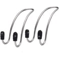 thumbnail image 1 of Ganchos para reposacabezas de asientos de vehículos GM, ganchos para colgar bolsos, billeteras, comestibles, ganchos organizadores para asiento trasero, paquete de 2, color negro, 1 of 5