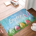 thumbnail image 2 of Vsdgher Happy Easter print Flannel Anti-Slip Floor Mat Comfort Mat Floor Carpet for Decor, Non-Slip, Home, Office, Laundry, Durable, 2 of 5