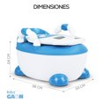 thumbnail image 2 of Entrenador para bebés Baby Gaon Bacinica de Vaquita GN-BTT01 Color Azul, 2 of 9