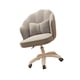 thumbnail image 3 of Silla giratoria de oficina,Silla giratoria de oficina Silla para juegos Reposabrazos de moda,Silla de escritorio de terciopelo tapizada y ajustable en altura,Sillón Accent con ruedas Gris claro, 3 of 8