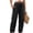 644#Black, variant on Wide Leg Linen Pants Women Casual Summer Beach Palazzo Pants High Waisted Straight Leg Lounge Trousers with Pockets Gray XL
