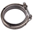 thumbnail image 3 of Maxpeedingrods 4" Turbo / Intercooler Exhaust Pipe V-Band Clamp/Clamps +Weld-on Flange, 3 of 5