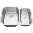 thumbnail image 4 of Ruvati 29-inch Undermount 60/40 Double Bowl 16 Gauge Stainless Steel Kitchen Sink - RVM4500, 4 of 15