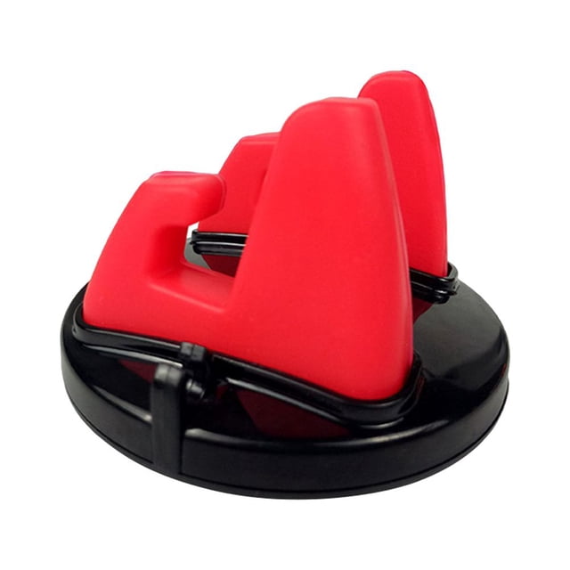 CHICHUMID 1Pcs Support de Téléphone Portable Multifonctionnel pour Tableau de Bord de Voiture Design Cerceaux Rouges pour Appareil GPS