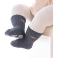 thumbnail image 3 of Baby Toddler Socks with Grips Kids Girl Boy Crew Ankle Socks Cotton Spring Autumn 0-5T 6 Pack, 3 of 7